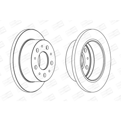 Set di (2) dischi freno CHAMPION 562753CH