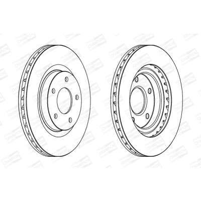 Set di (2) dischi freno CHAMPION 562790CH