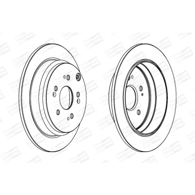 Set di (2) dischi freno CHAMPION 562884CH