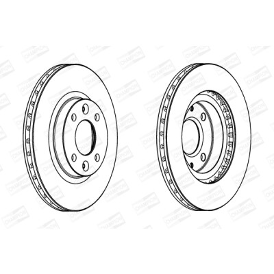Set di (2) dischi freno CHAMPION 562960CH