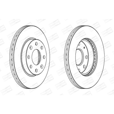 Set di (2) dischi freno CHAMPION 563019CH