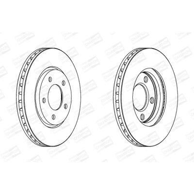 Set di (2) dischi freno CHAMPION 563030CH