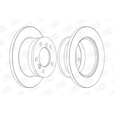 Set di (2) dischi freno CHAMPION 567761CH