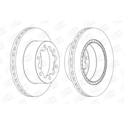 Set di (2) dischi freno CHAMPION 569138CH
