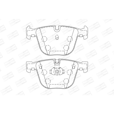 Set pastiglie freno CHAMPION 571991CH
