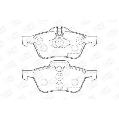 Set pastiglie freno CHAMPION 571992CH