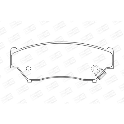 Set pastiglie freno CHAMPION 572247CH
