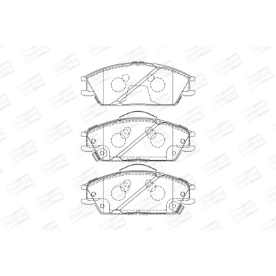 Set pastiglie freno CHAMPION 572268CH