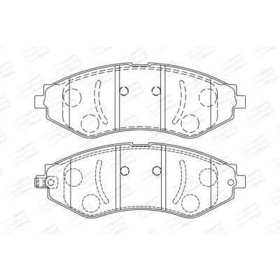 Set pastiglie freno CHAMPION 572408CH
