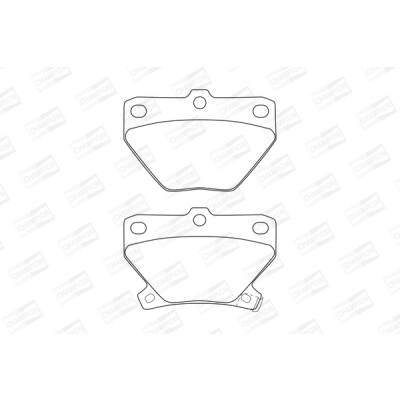 Set pastiglie freno CHAMPION 572450CH