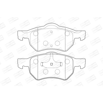 Set pastiglie freno CHAMPION 572509CH
