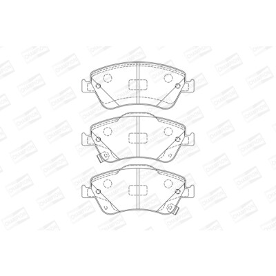Set pastiglie freno CHAMPION 572524CH