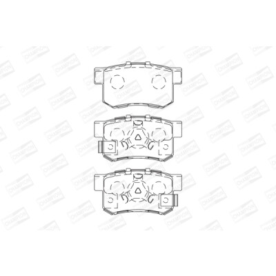 Set pastiglie freno CHAMPION 572544CH