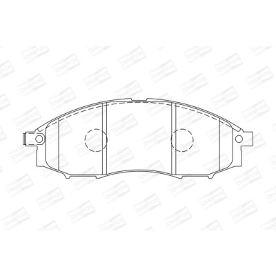 Set pastiglie freno CHAMPION 572551CH
