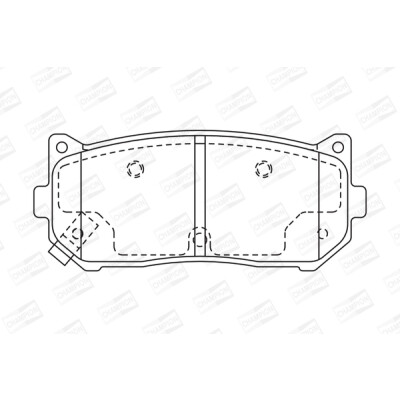 Set pastiglie freno CHAMPION 572556CH