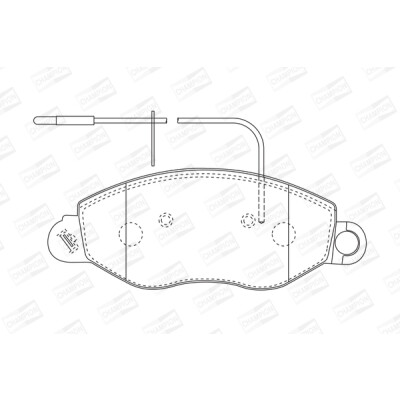 Set pastiglie freno CHAMPION 572564CH