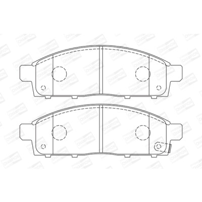 Set pastiglie freno CHAMPION 572574CH