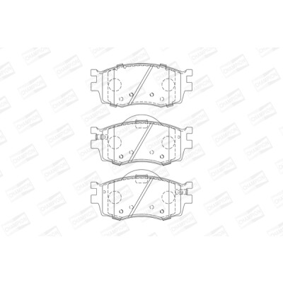 Set pastiglie freno CHAMPION 572593CH