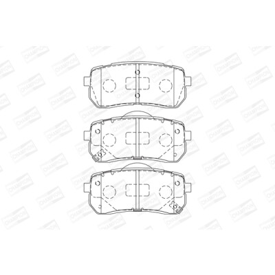 Set pastiglie freno CHAMPION 572596CH