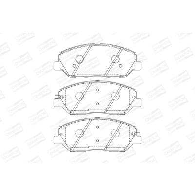 Set pastiglie freno CHAMPION 572607CH