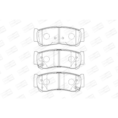 Set pastiglie freno CHAMPION 572608CH
