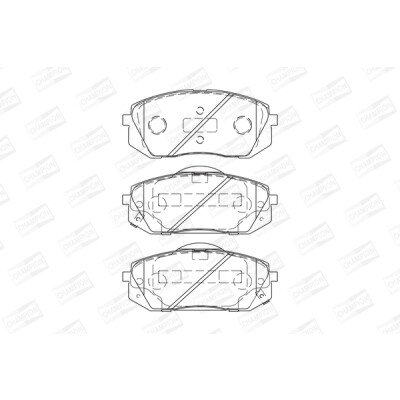Set pastiglie freno CHAMPION 572612CH