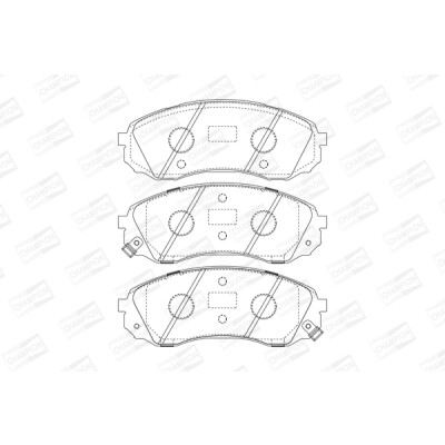 Set pastiglie freno CHAMPION 572619CH