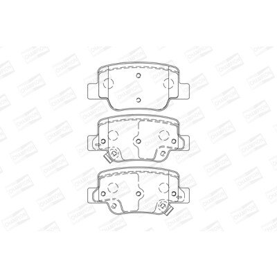 Set pastiglie freno CHAMPION 572623CH