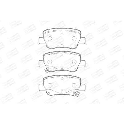 Set pastiglie freno CHAMPION 572627CH