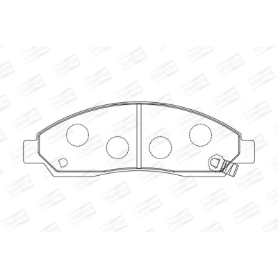 Kit pastiglie freno, Freno a disco CHAMPION 572643CH