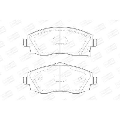 Set pastiglie freno CHAMPION 573011CH