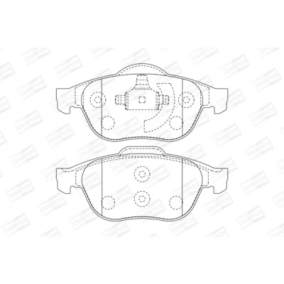 Set pastiglie freno CHAMPION 573017CH