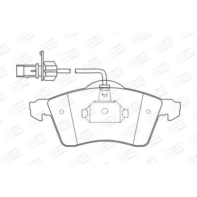 Kit pastiglie freno, Freno a disco CHAMPION 573106CH