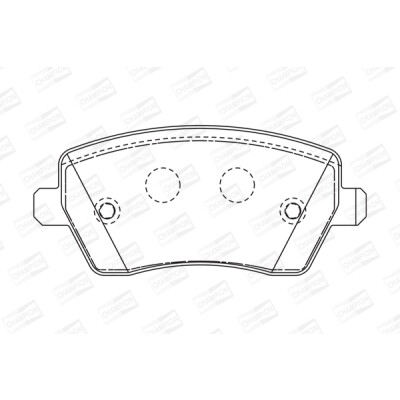 Kit pastiglie freno, Freno a disco CHAMPION 573125CH