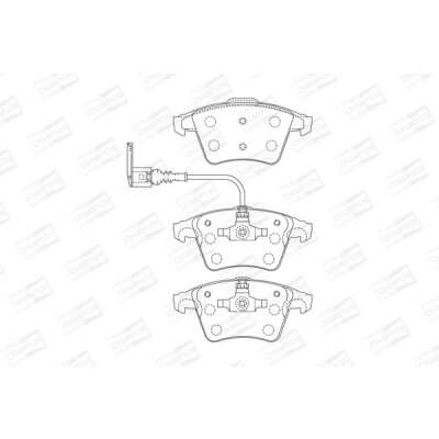 Set pastiglie freno CHAMPION 573160CH