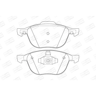 Kit pastiglie freno, Freno a disco CHAMPION 573209CH