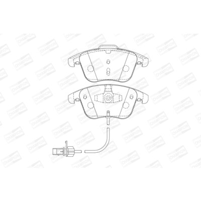 Set pastiglie freno CHAMPION 573258CH