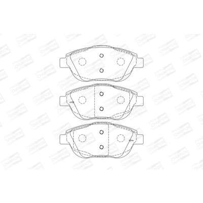 Kit pastiglie freno, Freno a disco CHAMPION 573264CH