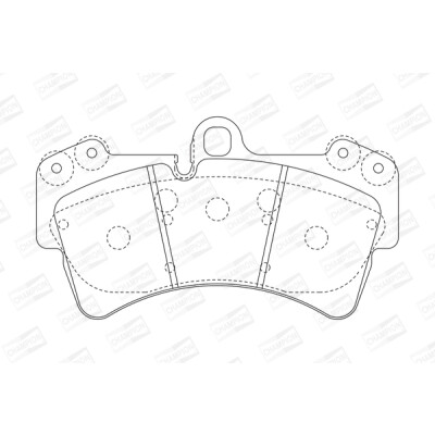 Set pastiglie freno CHAMPION 573282CH