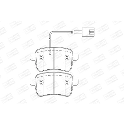 Set pastiglie freno CHAMPION 573349CH