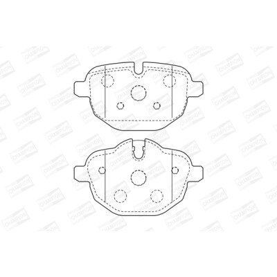 Kit pastiglie freno, Freno a disco CHAMPION 573352CH