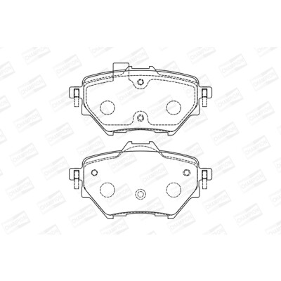 Kit pastiglie freno, Freno a disco CHAMPION 573605CH