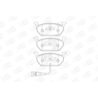 Kit pastiglie freno, Freno a disco CHAMPION 573606CH