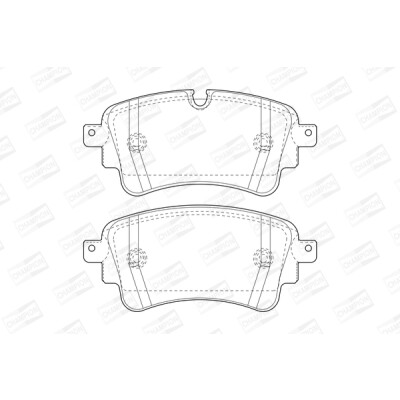 Set pastiglie freno CHAMPION 573628CH