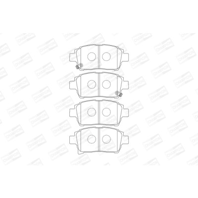 Set pastiglie freno CHAMPION 573737CH