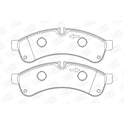 Set pastiglie freno CHAMPION 573742CH