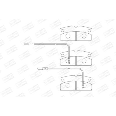 Kit pastiglie freno, Freno a disco CHAMPION 573750CH