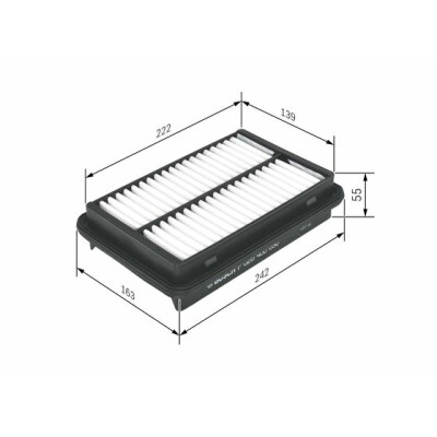 Filtro aria BOSCH F 026 400 090