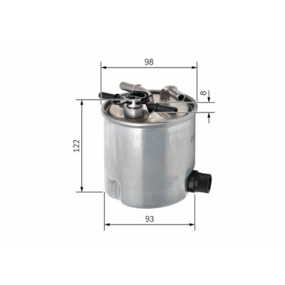 Filtro carburante BOSCH F 026 402 072