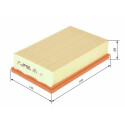 Filtro aria BOSCH 1 457 433 711